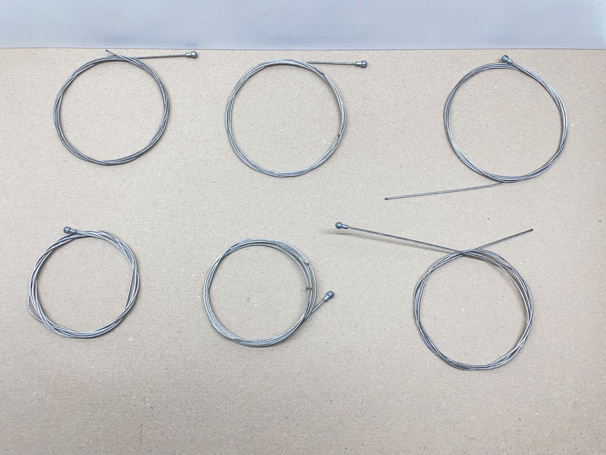 6x Kupplungszug Bremszug 1,6 x 1400mm NOS Hercules Zündapp Puch Kreidler (39-40)