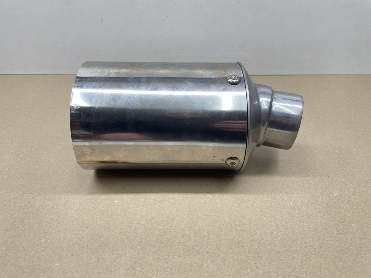 Auspuffblende Endstück Oval 100 x 120mm Motorrad Universal BMW Suzuki Yamaha (118-18)