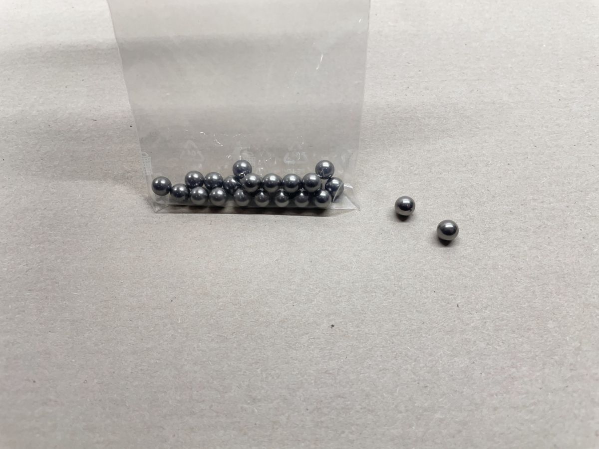 25x Stahlkugel 6,35mm - Mofa Moped Fahrrad Kugellager Simson MZ AWO DKW (94-527)