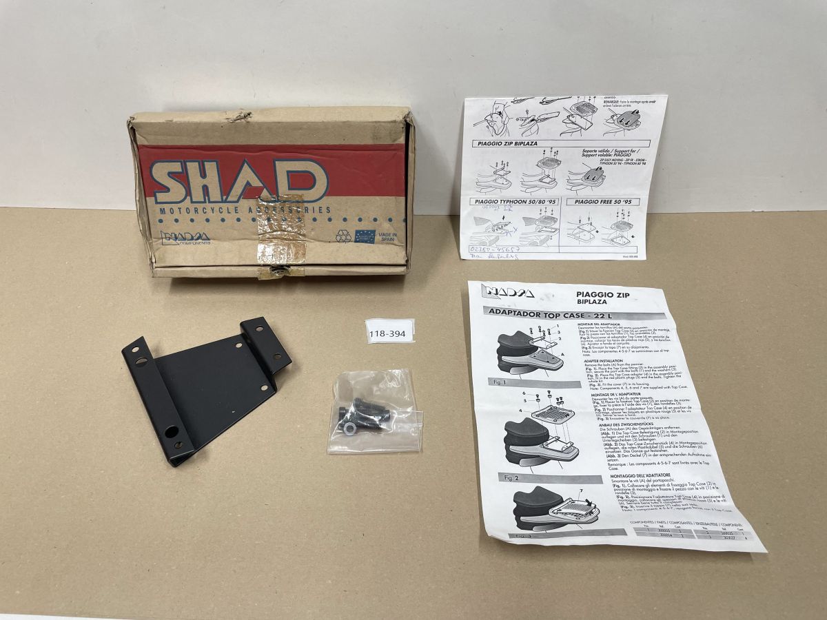 Piaggio Zip - SHAD Halteplatte Topcaseträger Koffer Grundplatte Adapter (118-16)
