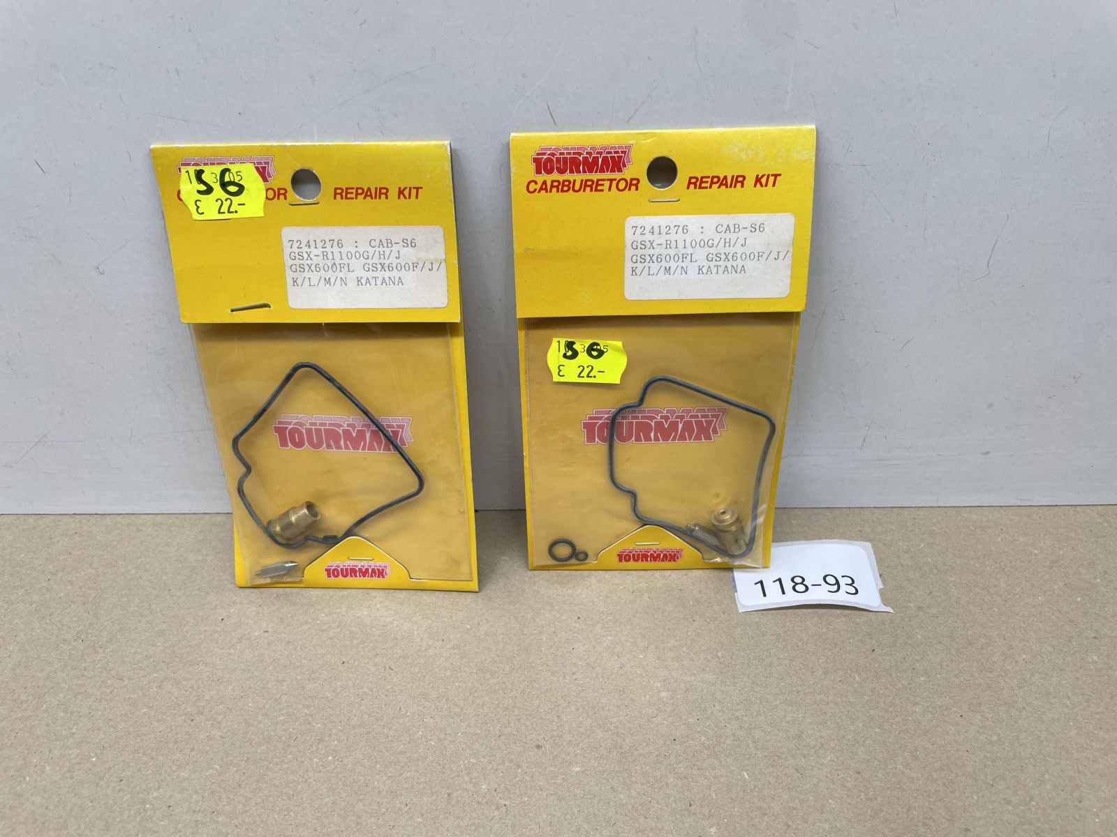 2x Vergaser Reparatursatz CAB-S6 / Suzuki GSX-R1100G GSX600F J K L M N (118-23)