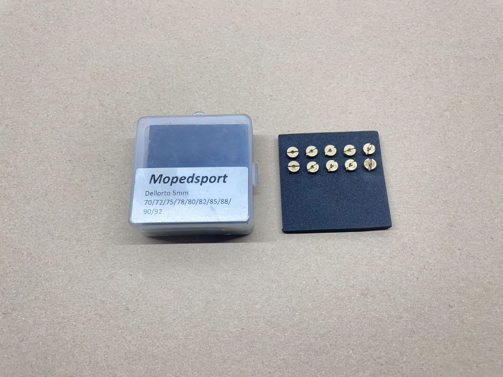 Düsenset 5mm -  70 72 78 80 82 85 88 90 92  für Dellorto Vergaser NEU (W7)