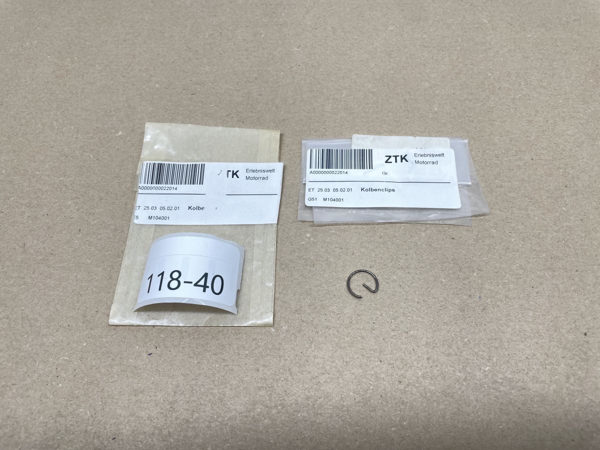 Franco Morini G30 / G303 / M1 / M101 / S5 / S6 / TA50 Motor - 2x Kolben Clip piston clip (118-21)