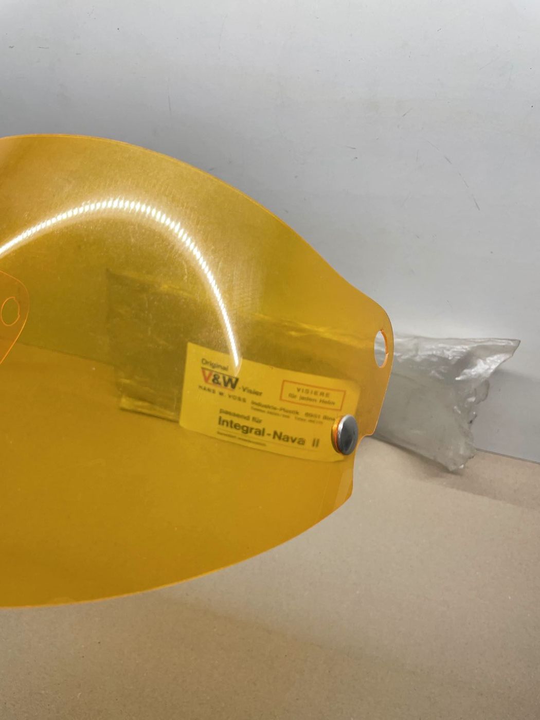 Integral Nava 2 Helmvisier Orange Schutzvisier NEU Nava II  NOS helmet  (106)