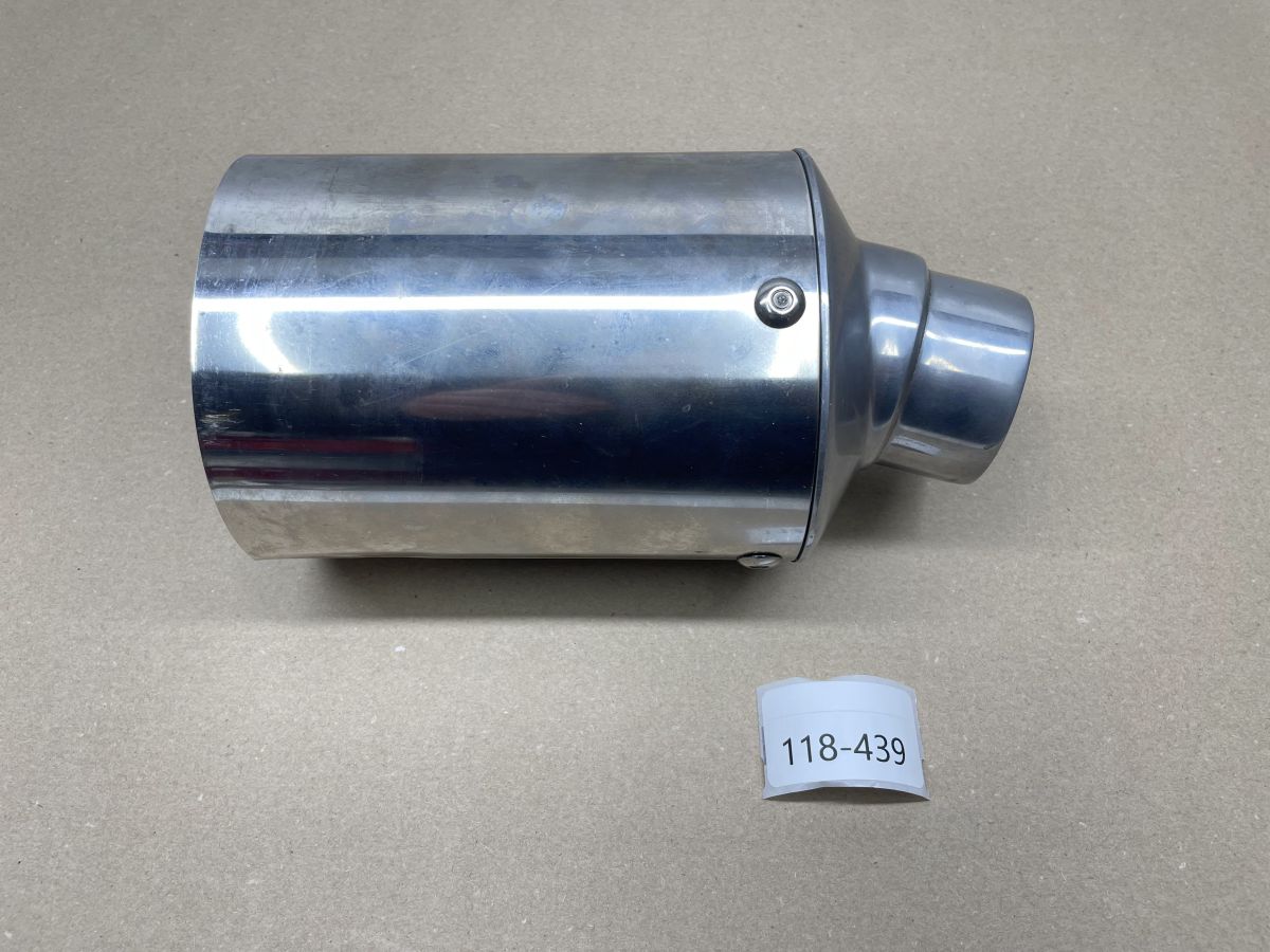 Auspuffblende Endstück Oval 100 x 120mm Motorrad Universal BMW Suzuki Yamaha (118-18)
