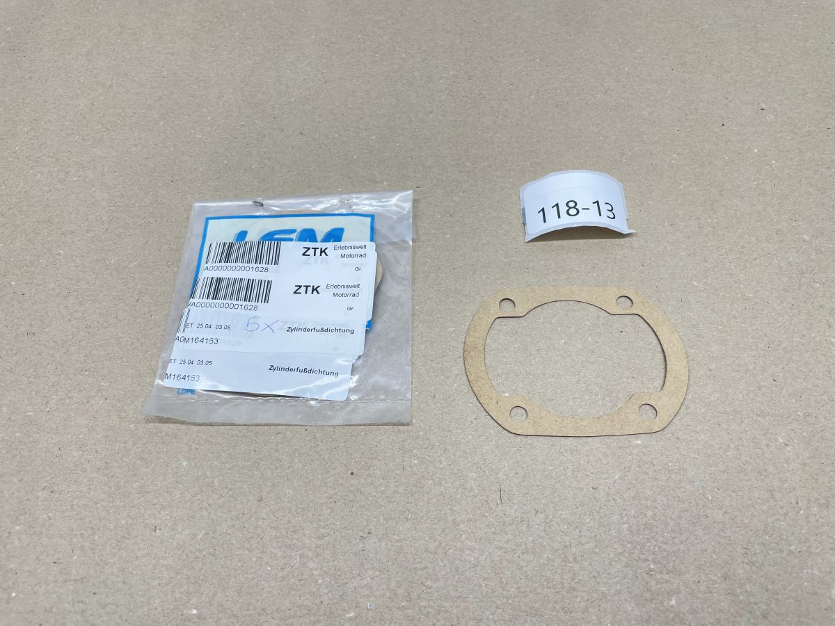 Franco Morini S5E Motor - 1x Zylinderfußdichtung 164153 cylinder base gasket (118-20)