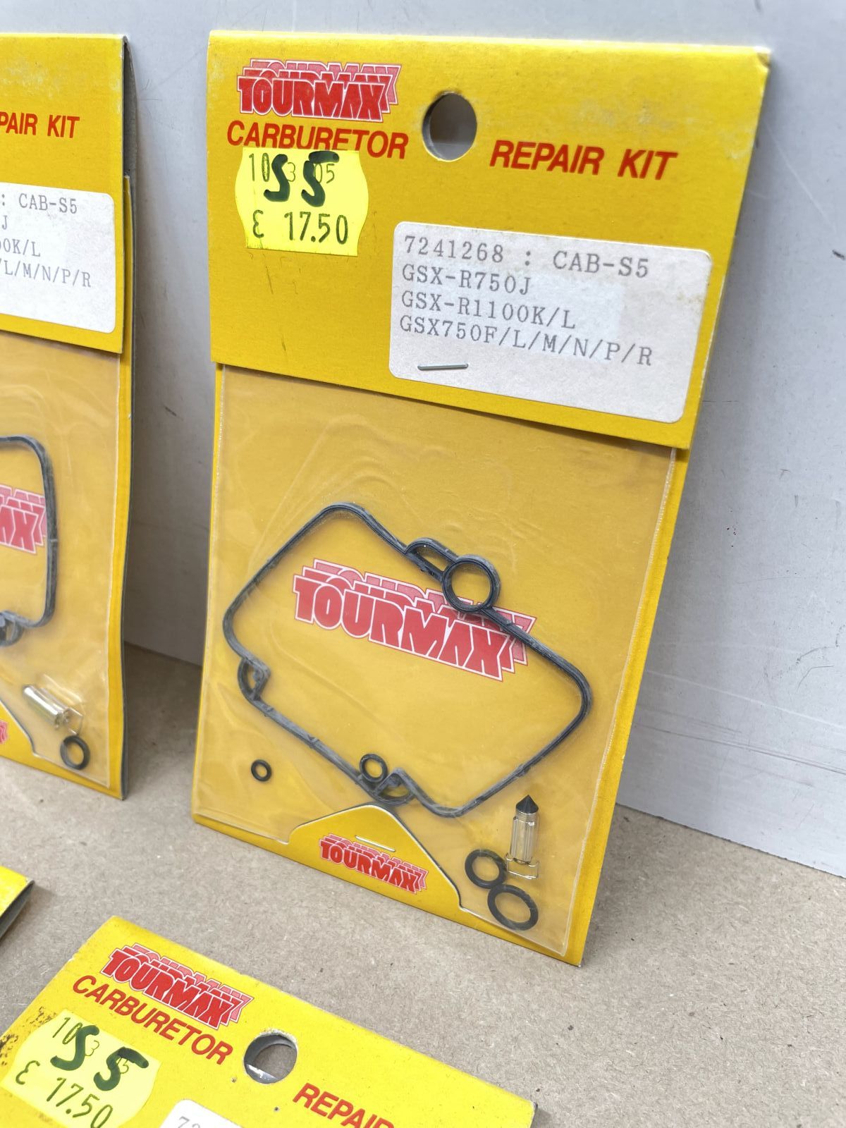 4x Vergaser Reparatursatz CAB-S5 / Suzuki GSX750F GR78A GSX-R 750 1100 (118-23)