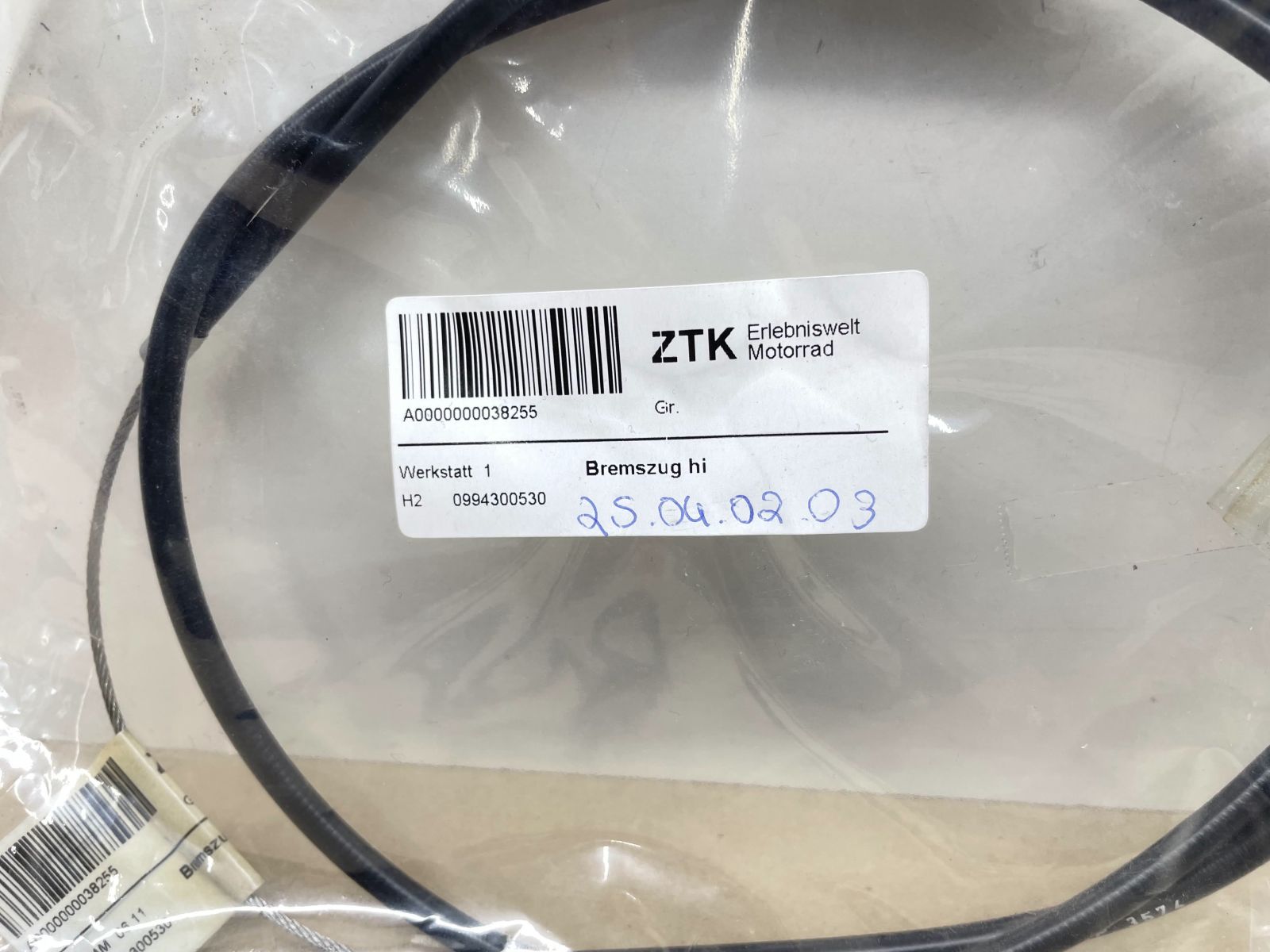 LEM Condor S6 -  2x Bremszug hinten 0994300530 rear brake cable (118-28)