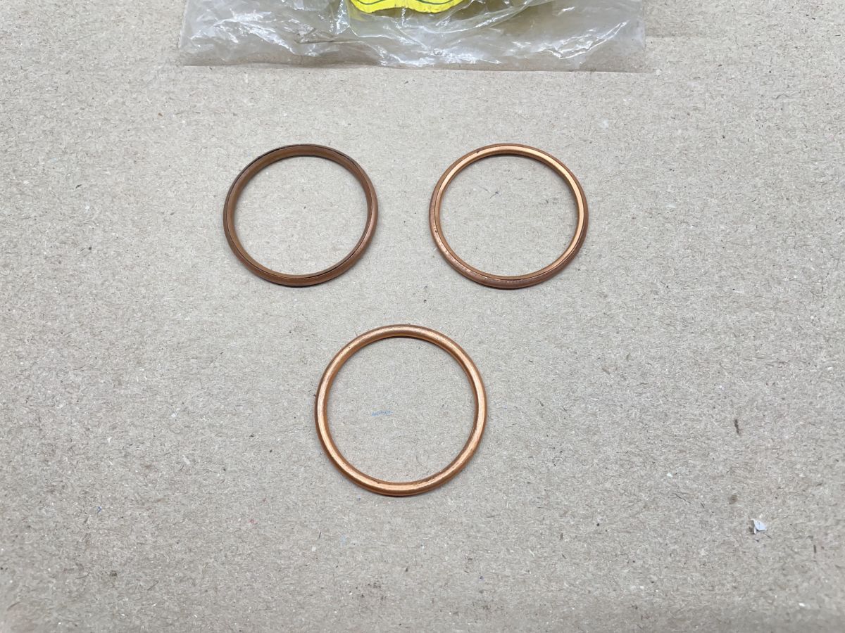 3x Dichtung Auspuff Krümmer für Kreidler Florett RS Krümmerdichtung NEU NOS (39-47)