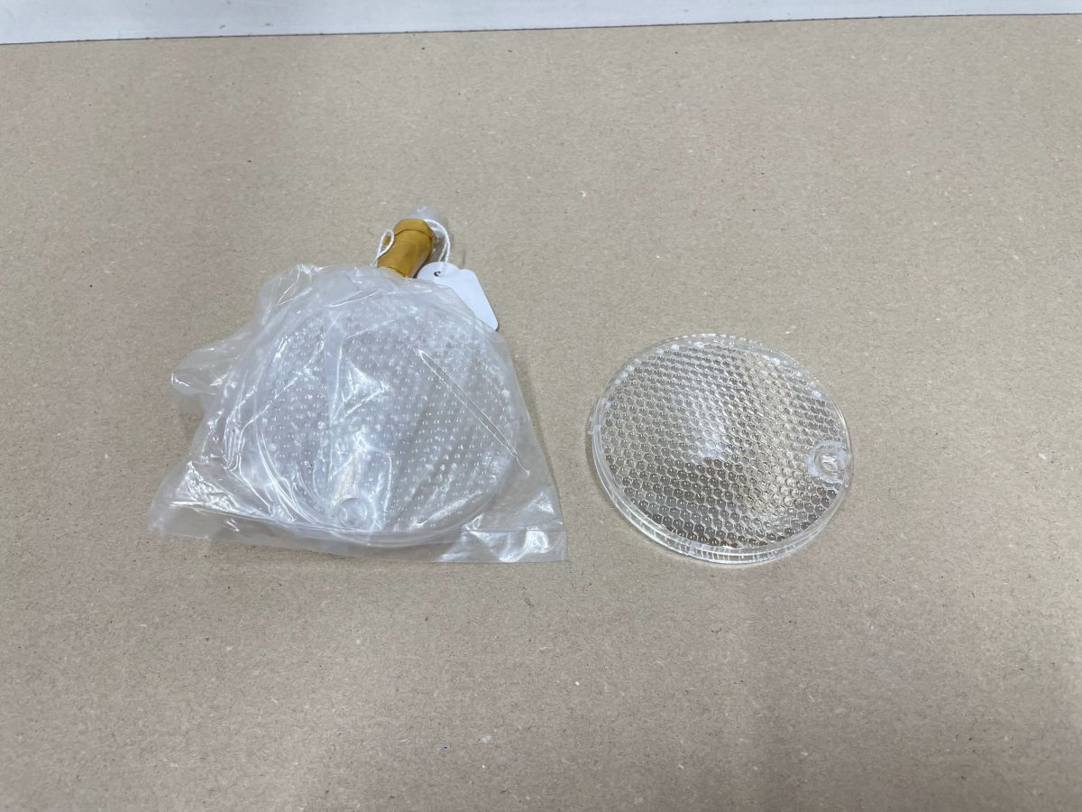 2x Blinkerglas ? 75mm Durchmesser Roller Motorrad Honda Yamaha Kawasaki (118-16)