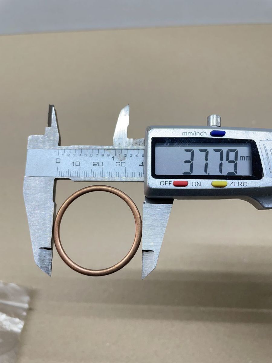 KTM Bora, MS50, RLW 50 80 - ORIGINAL Krümmer Dichtung 37,8mm Dichtring (39-25)