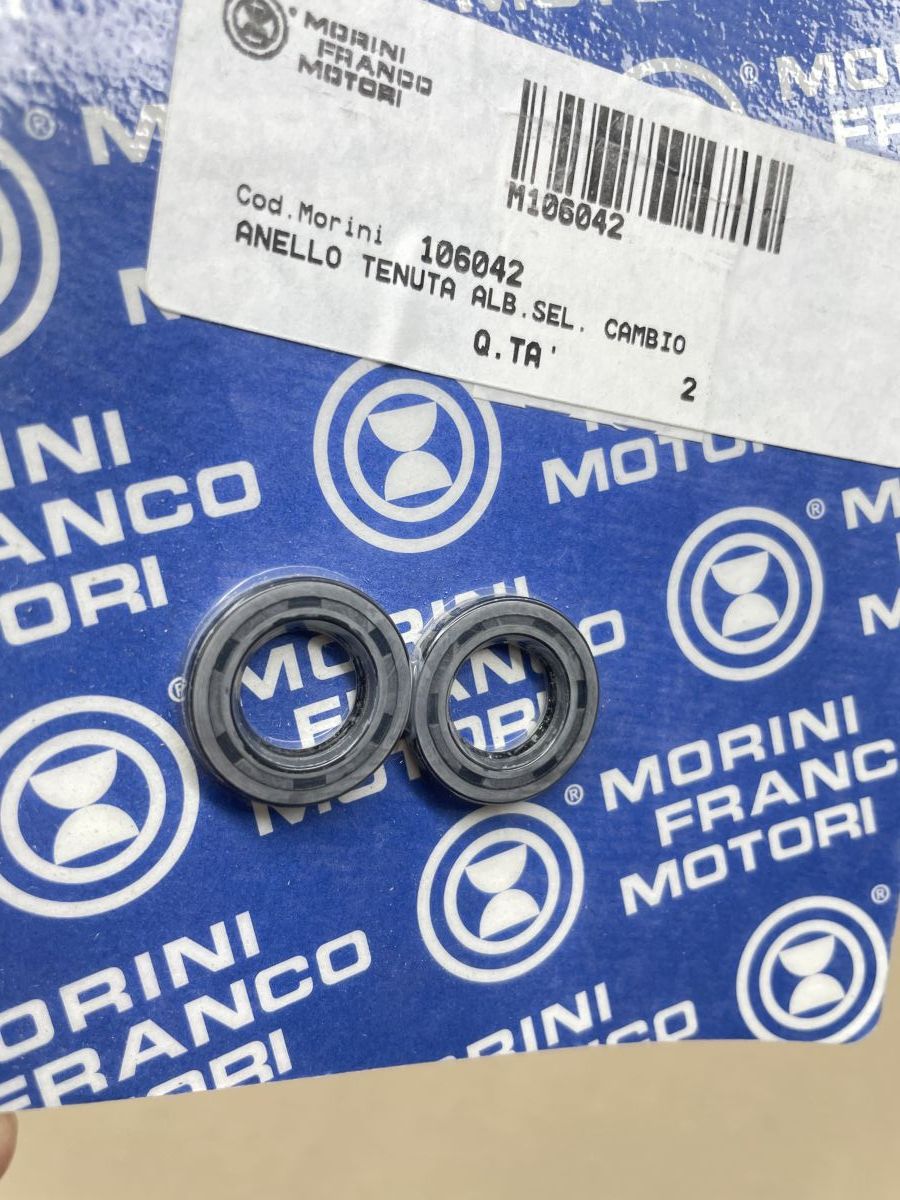 Franco Morini FM65 - 2x Dichtring Kickstarterwelle gear selector shaft seal (118-21)