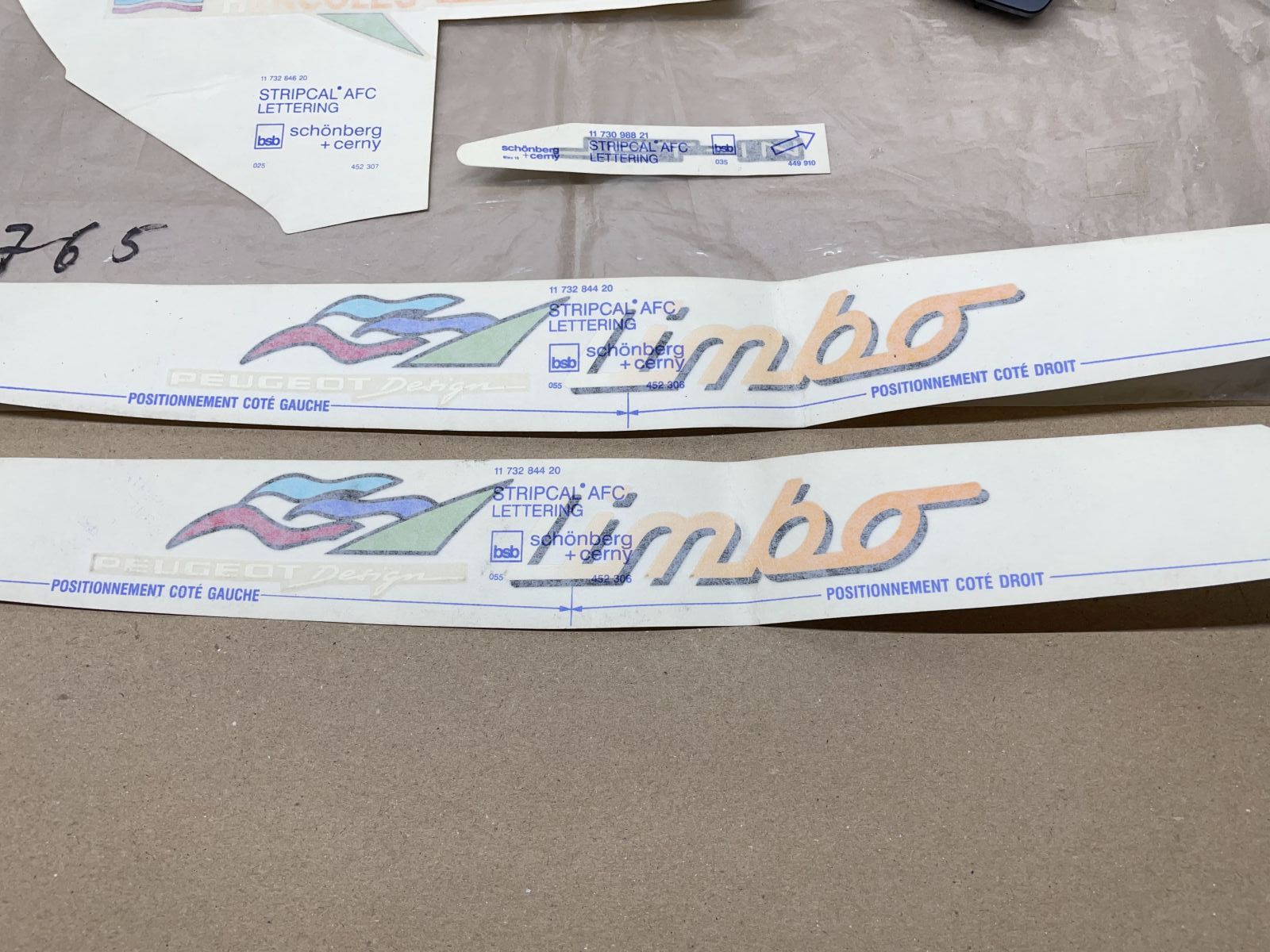 Hercules Limbo - ORIGINAL Schriftzug Aufkleber Sticker Verkleidung NEU (39)