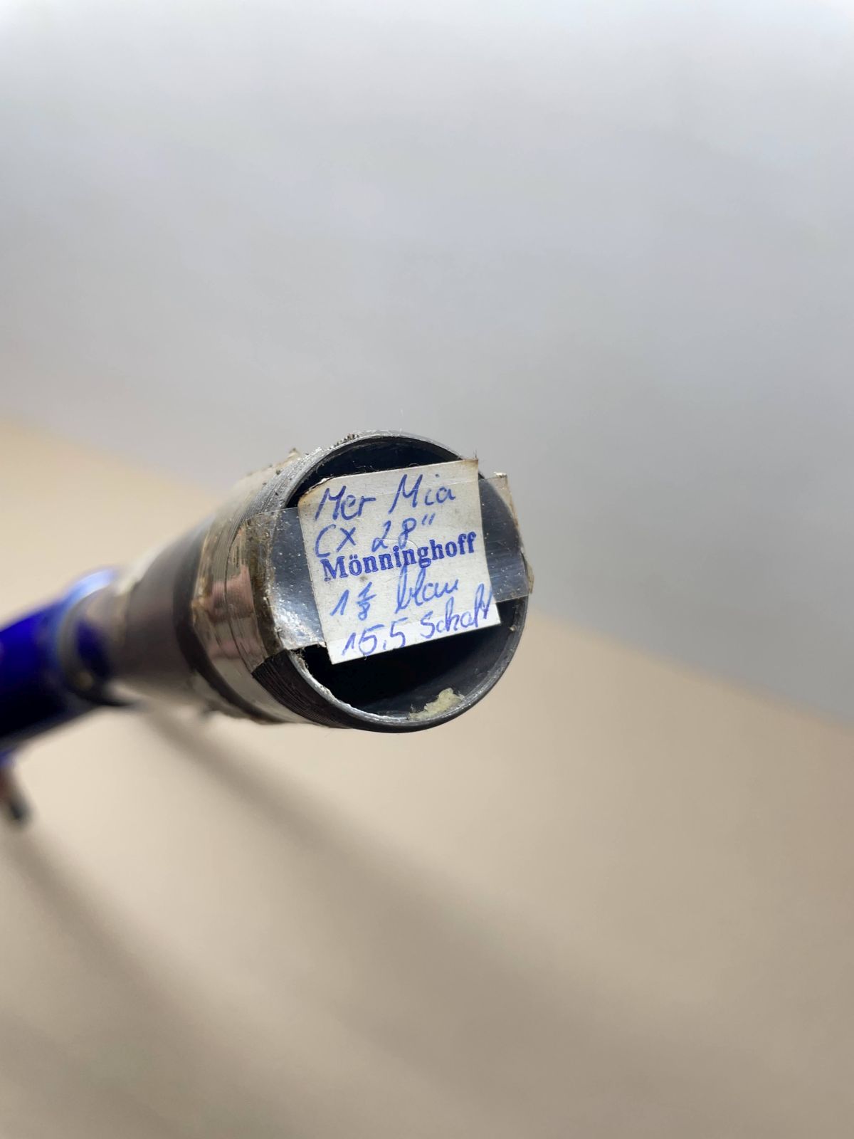 28"  Merida Starrgabel 1 1/8"  Blau  Schaftlänge 160mm  (GB2)