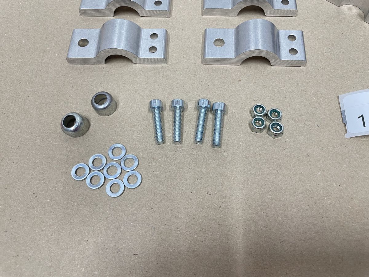 8x Befestigungsschelle ALU NEU - Motorrad ? Kawasaki Yamaha Honda Suzuki (118-16)