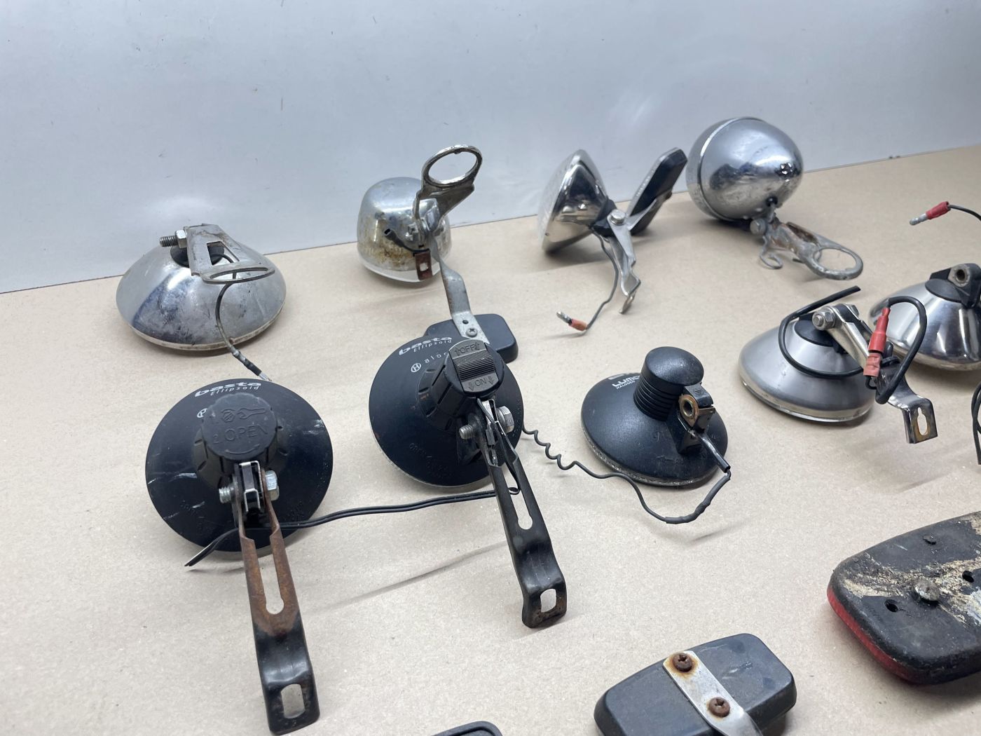 9x Scheinwerfer Fahrrad Licht Lampe Reflektor Basta Lumotec Spartamet (112)