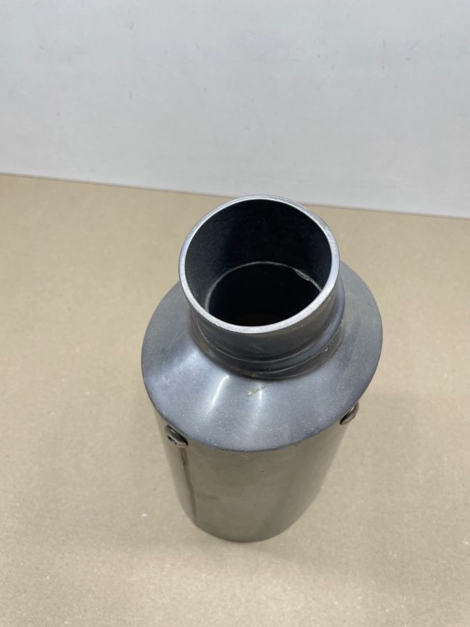 Auspuffblende Endstück Oval 100 x 120mm Motorrad Universal BMW Suzuki Yamaha (118-18)