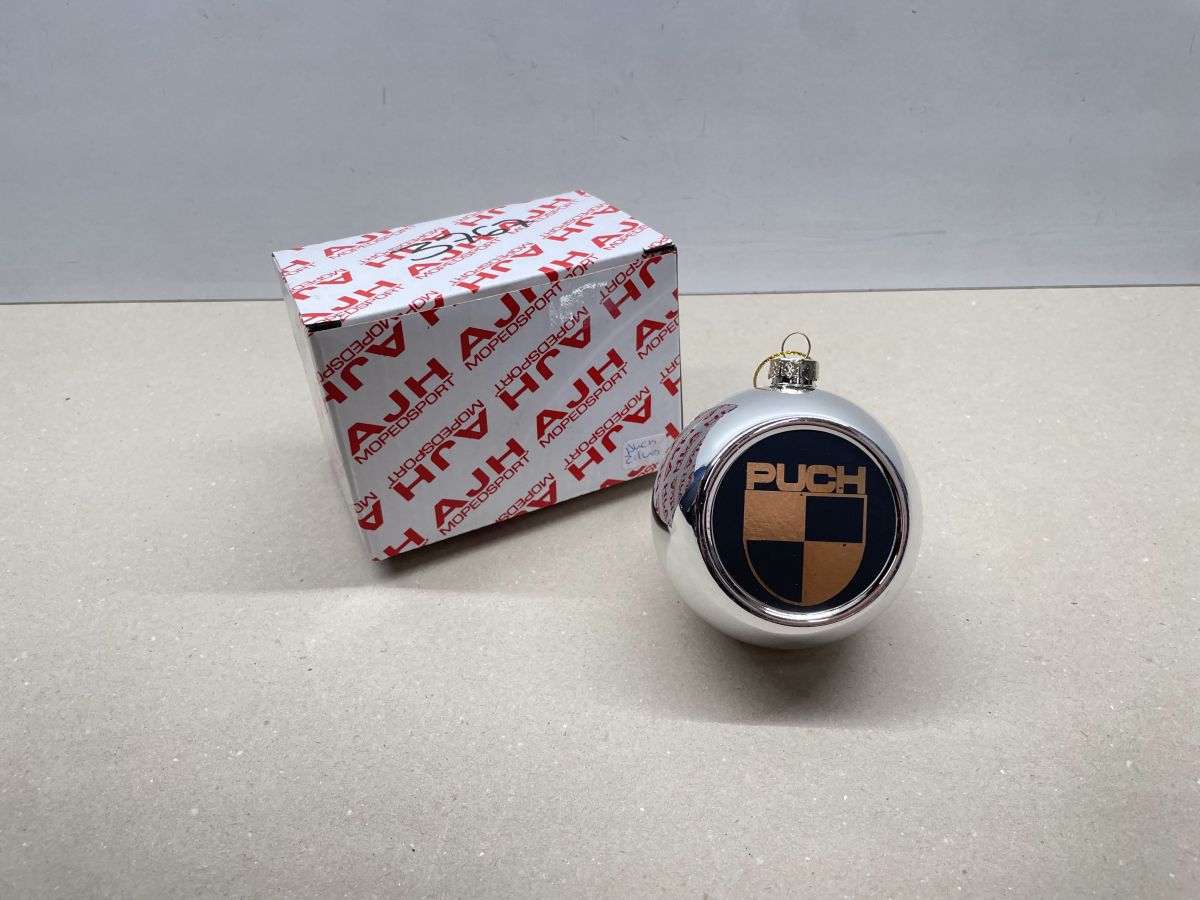 Weihnachtskugel mit Puch Logo Weihnachten Maxi X50 Monza Imola Cobra Ranger (94K)