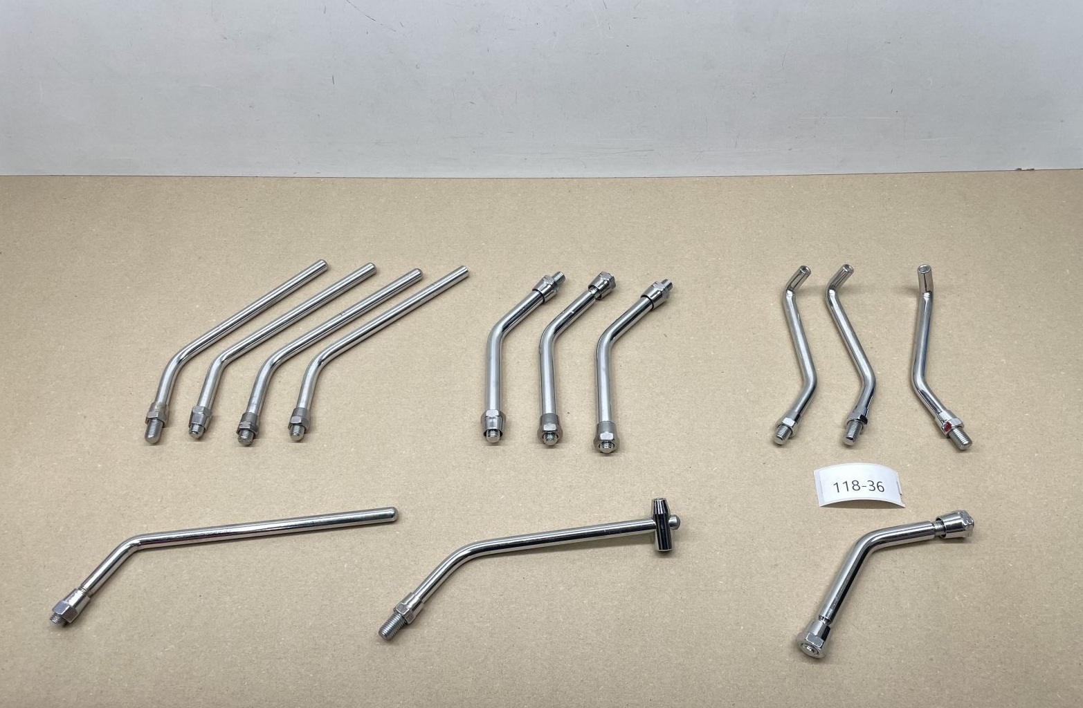 13x Spiegelarm Chrom Motorrad - Aprilia Honda Suzuki Kawasaki Yamaha Emgo (118-25)