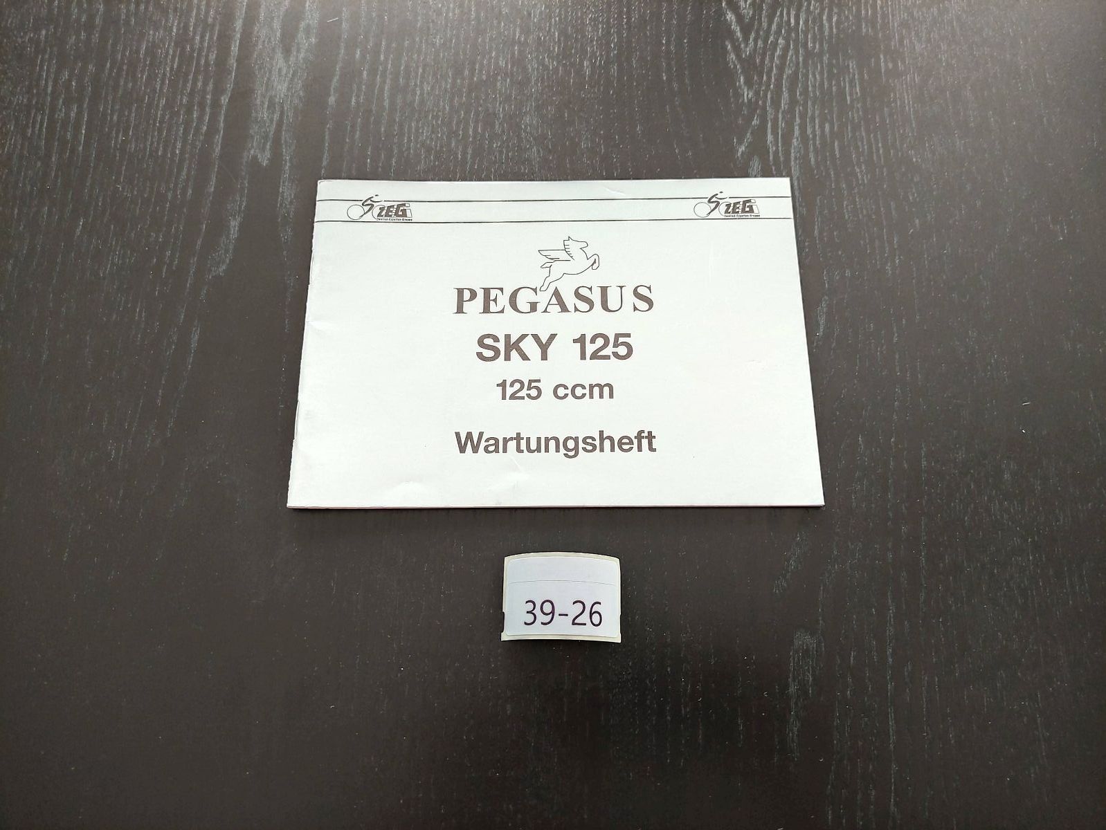 Pegasus SKY 125 TGB - ORIGINAL Wartungsheft Inspektion Service Motor NEU (39)