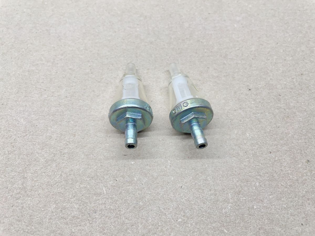 2x OMG Benzinfilter 6mm AUSWASCHBAR Hercules Prima KTM DKW Mofa Roller (94-214)