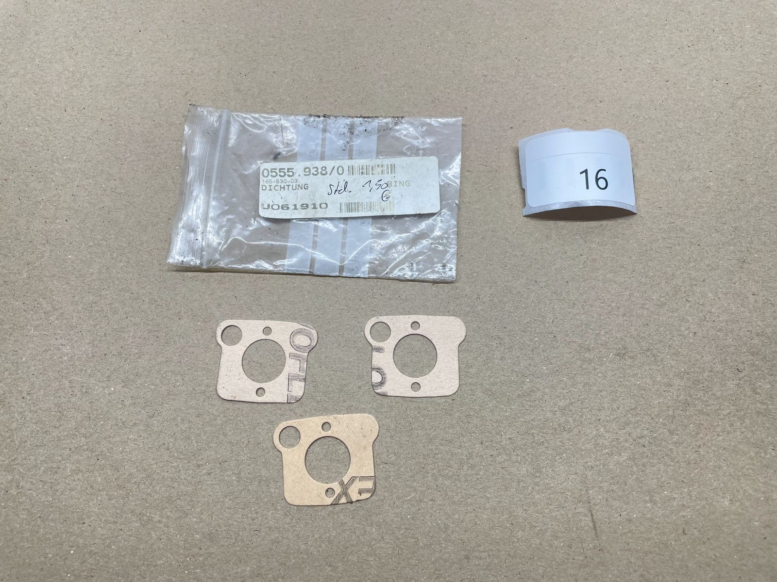 3x Bing Vergaser Dichtung zur Deckelplatte Simson NEU  (W7)