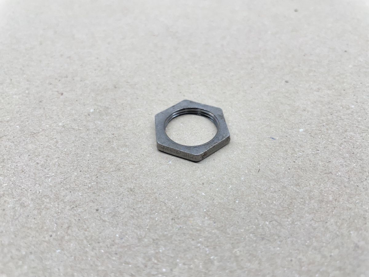 1x Sicherungsmutter M18 Dicke 3mm NOS Fahrrad Glockenlager Tretlager  (39-41R)