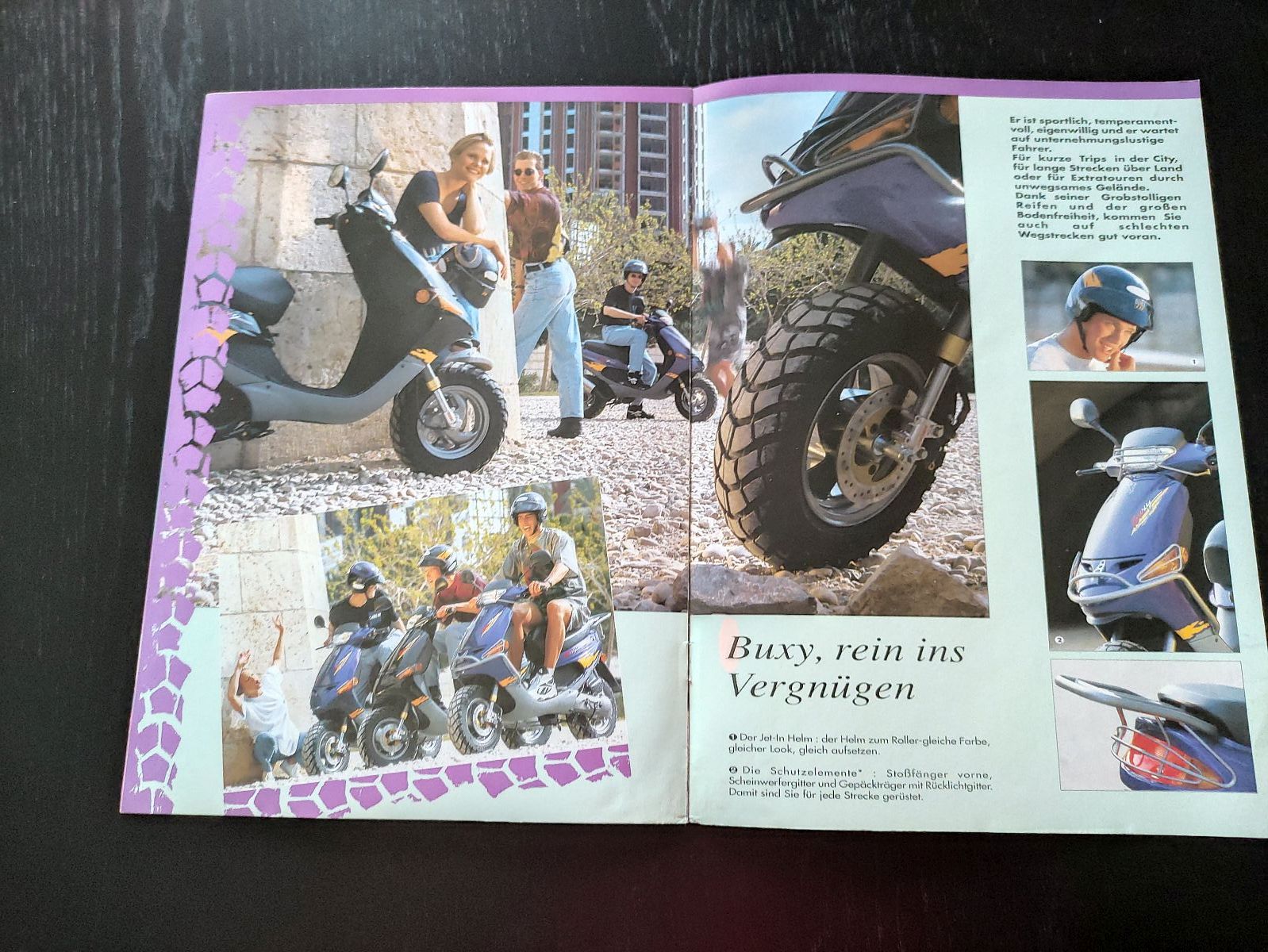 Peugeot Buxy Roller - ORIGINAL Prospekt Werbung Broschüre  (39)