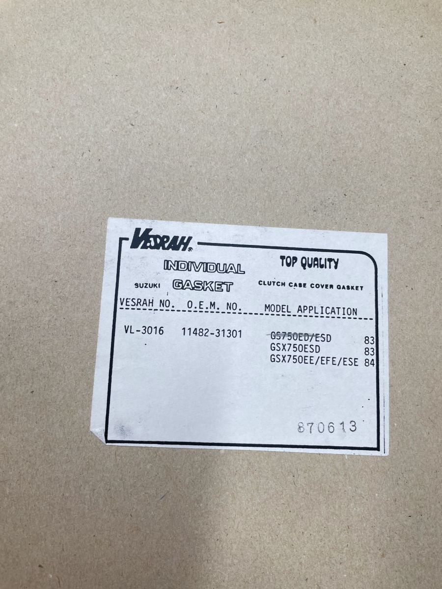 4x Suzuki GSX 750 - Vesrah Kupplungsdeckeldichtung clutch cover gasket (118-15)