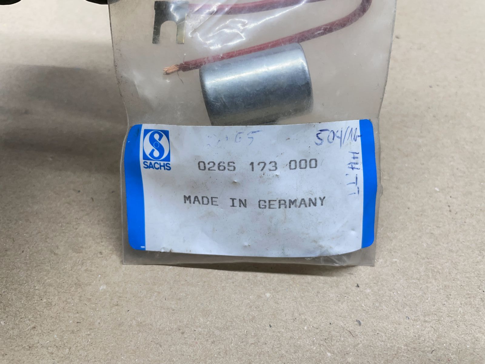 SACHS Kondensator 0265 173 000 NOS  - Sachs 504/1B Motor ? Hercules DKW (39-31)