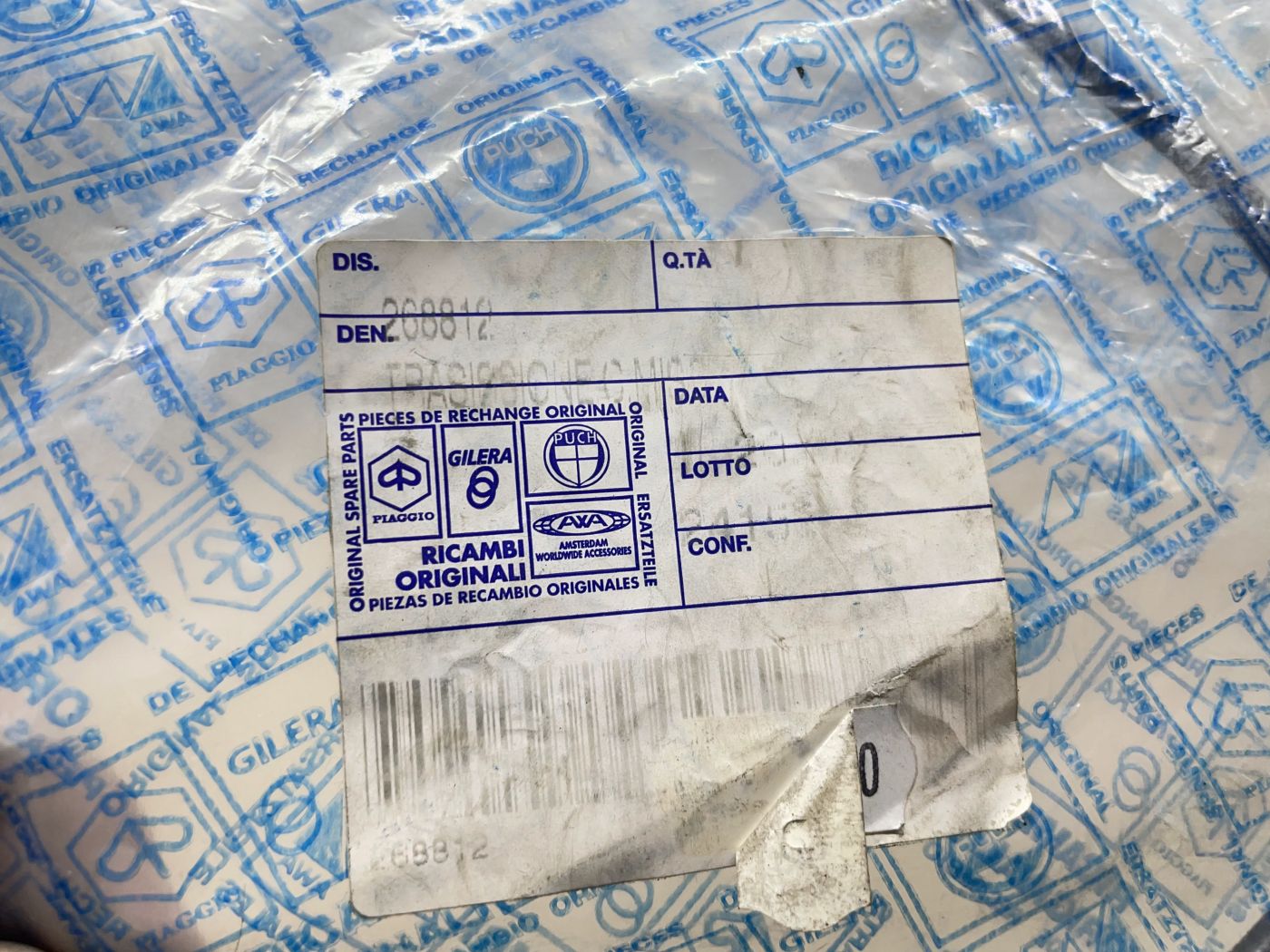 Piaggio Sfera NSL1T - ORIGINAL Ölpumpenzug Bowdenzug NOS  (105)