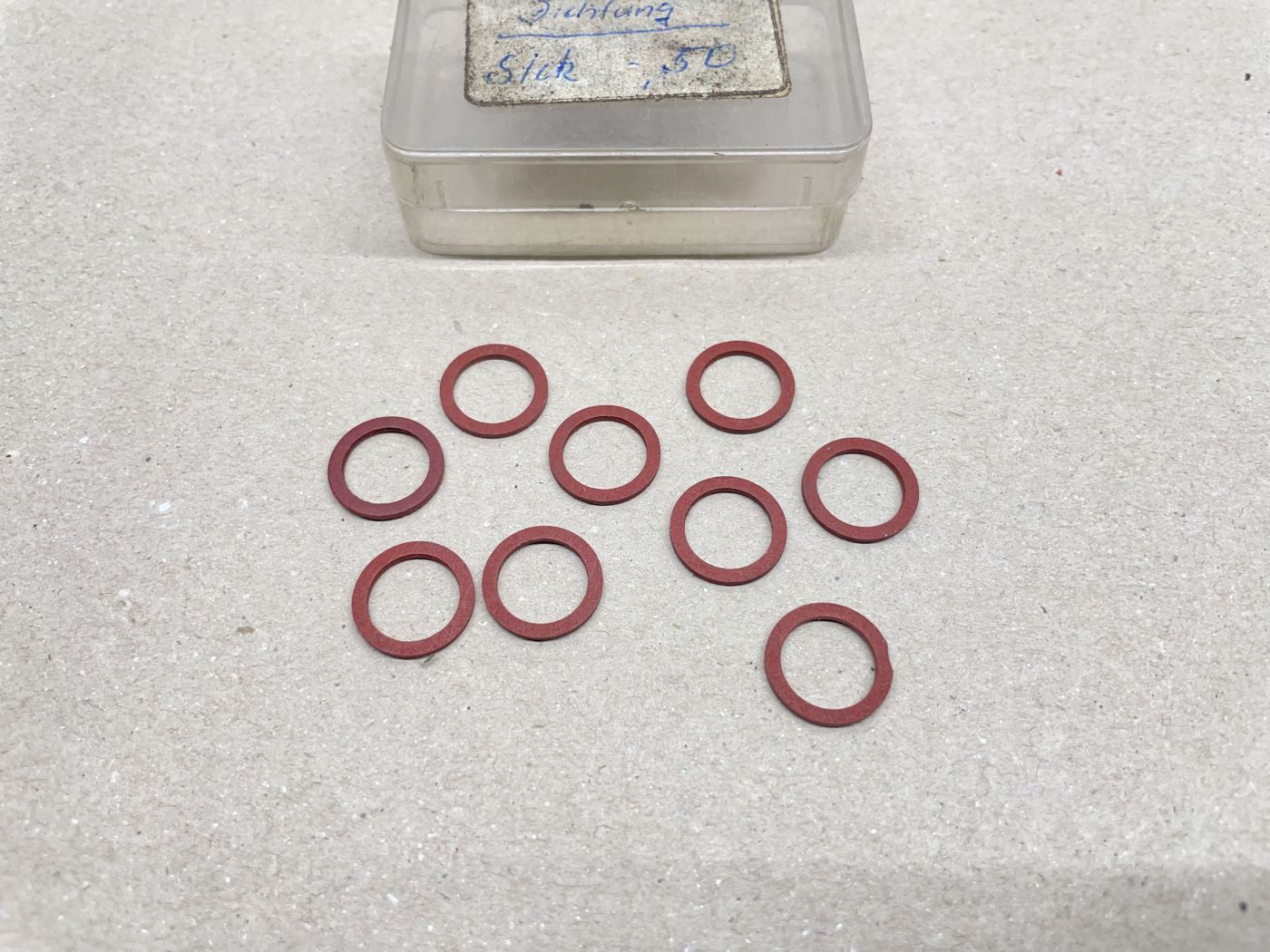 9x Dichtring NOS 10x13,5mm  Nr: 000 35 001   ILO MOTOR Mofa Moped MM (39-49R)