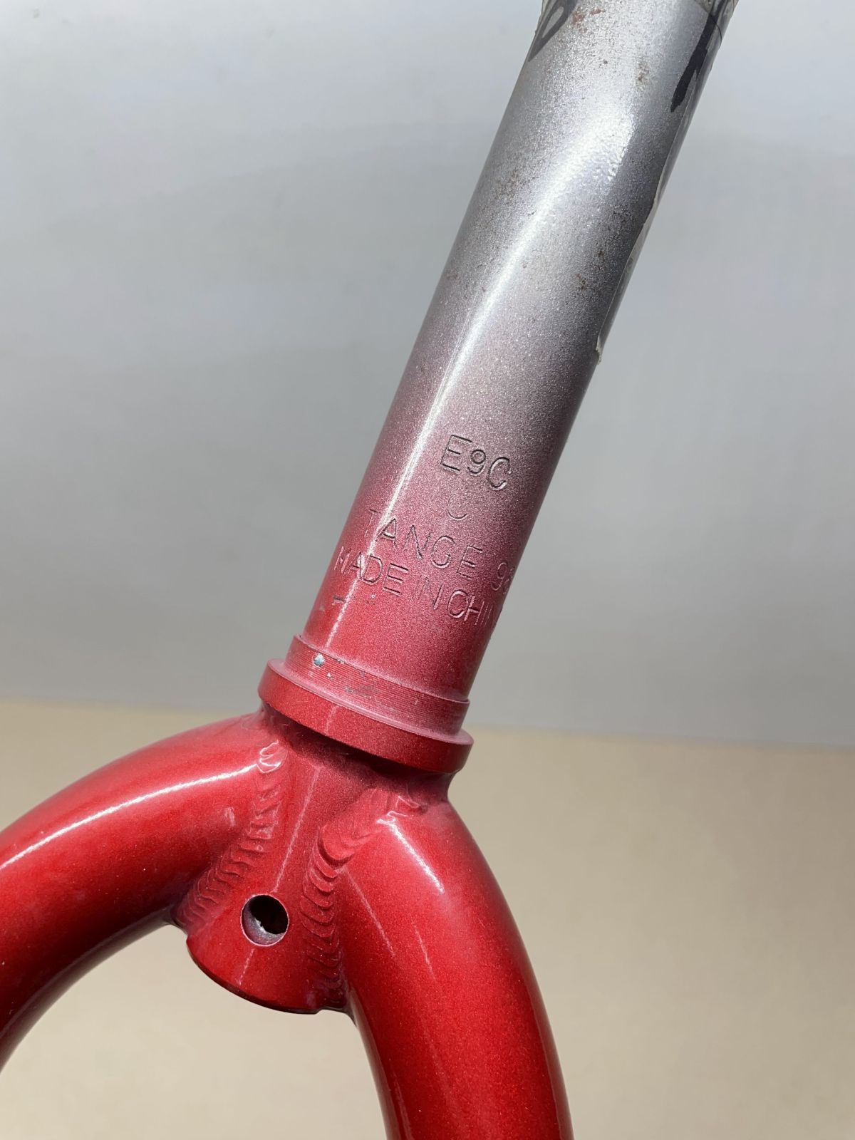 26"  MTB Starrgabel 1"  Rot  NEU  Schaftlänge 170mm Retro Vintage  (GB3)