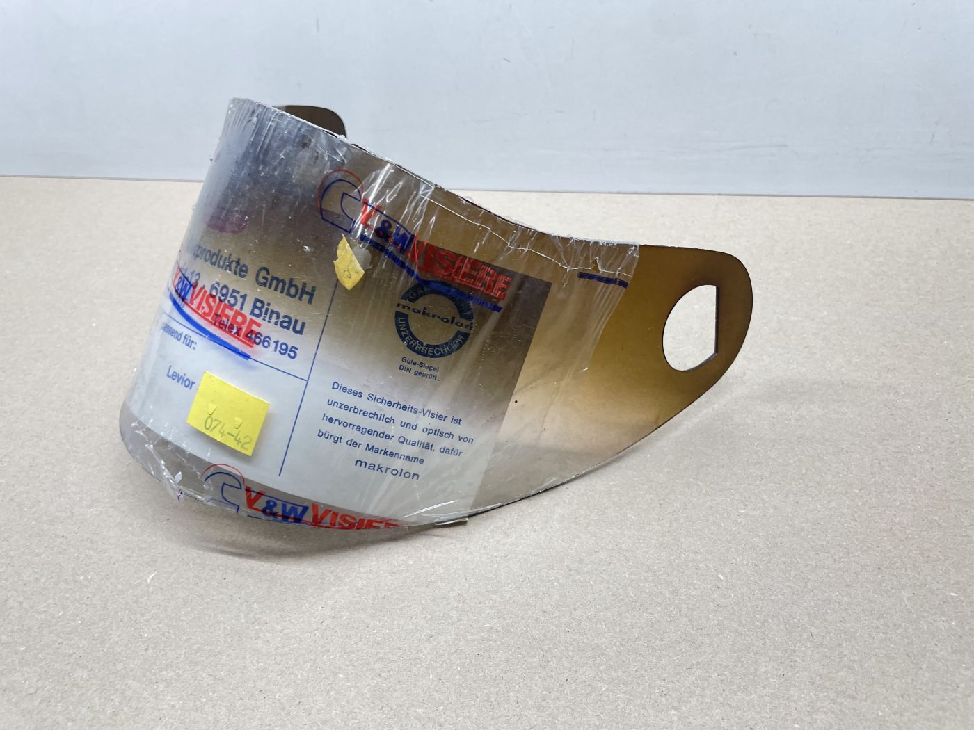 Levior M1 Helmvisier halb getönt Schutzvisier Helm NOS NEU  (106)