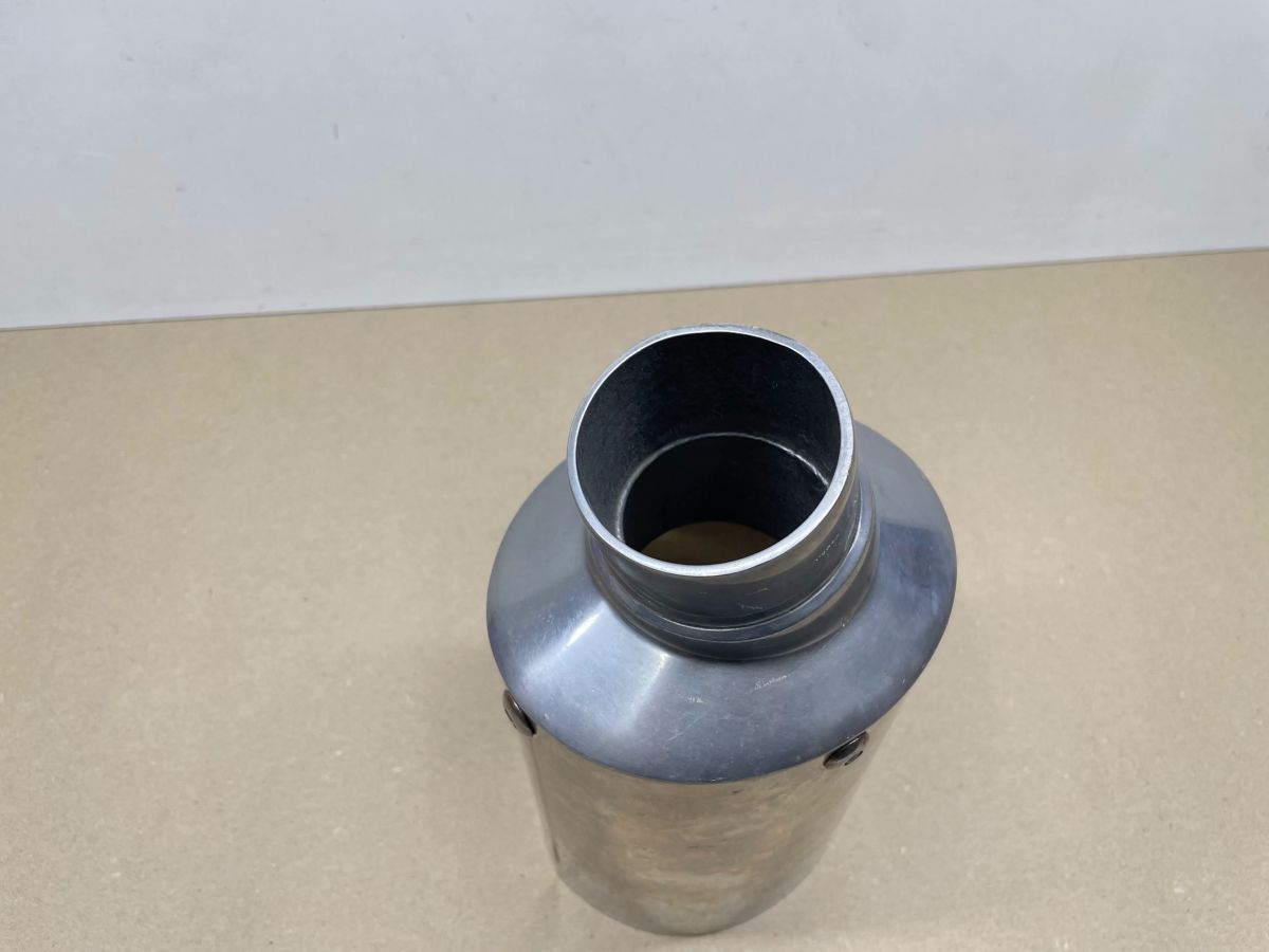 Auspuffblende Endstück Oval 100 x 120mm Motorrad Universal BMW Suzuki Yamaha (118-18)