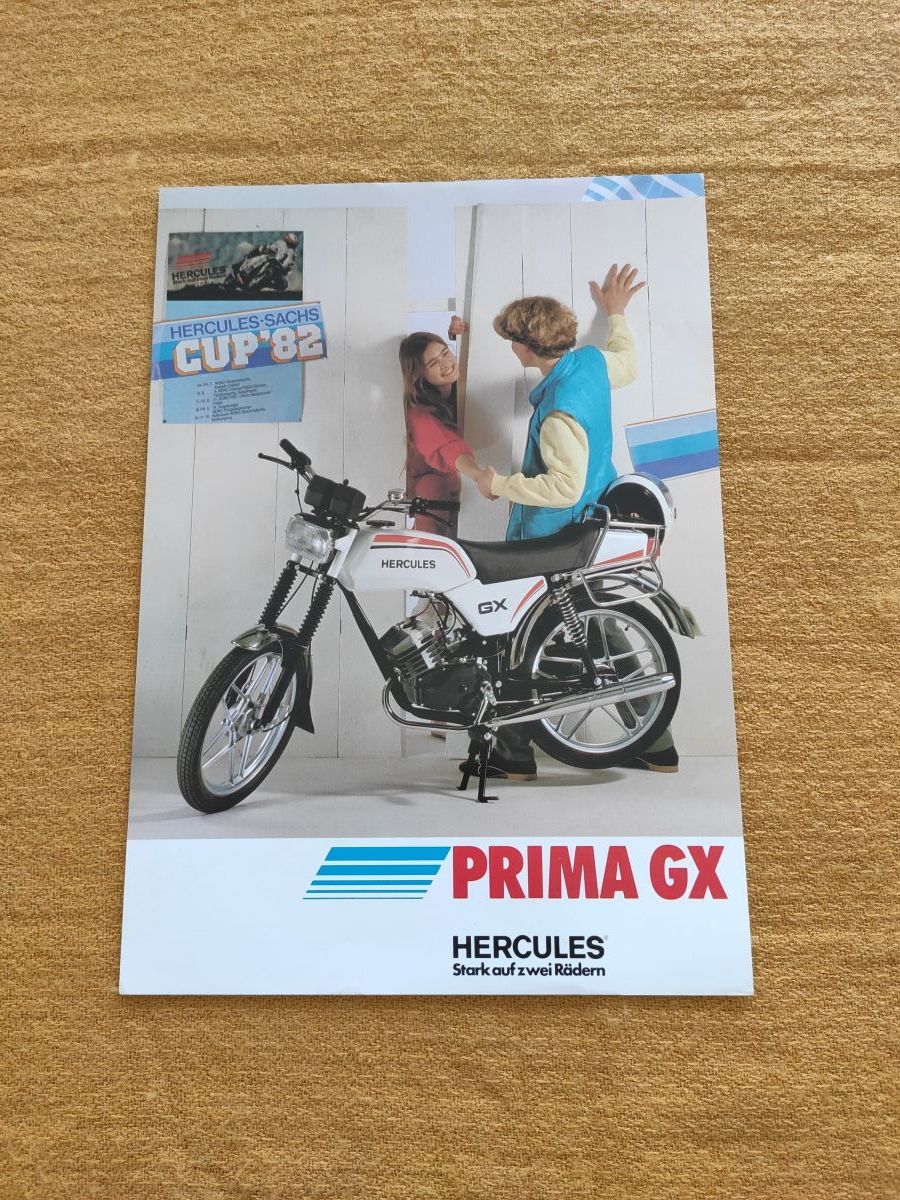 Hercules Prima GX - original Prospekt Cup 82  Rarität ! -- (31)
