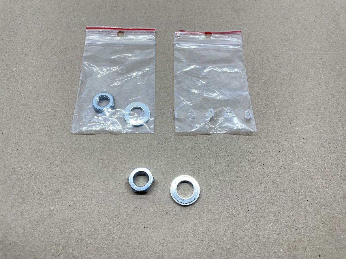 10x Sicherungsmutter M12x1 + 8x 13mm Scheibe Hercules Kreidler KTM Mofa (94-519)