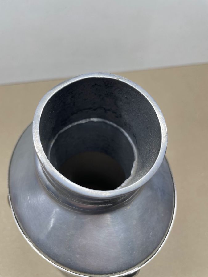 Auspuffblende Endstück Oval 100 x 120mm Motorrad Universal BMW Suzuki Yamaha (118-18)