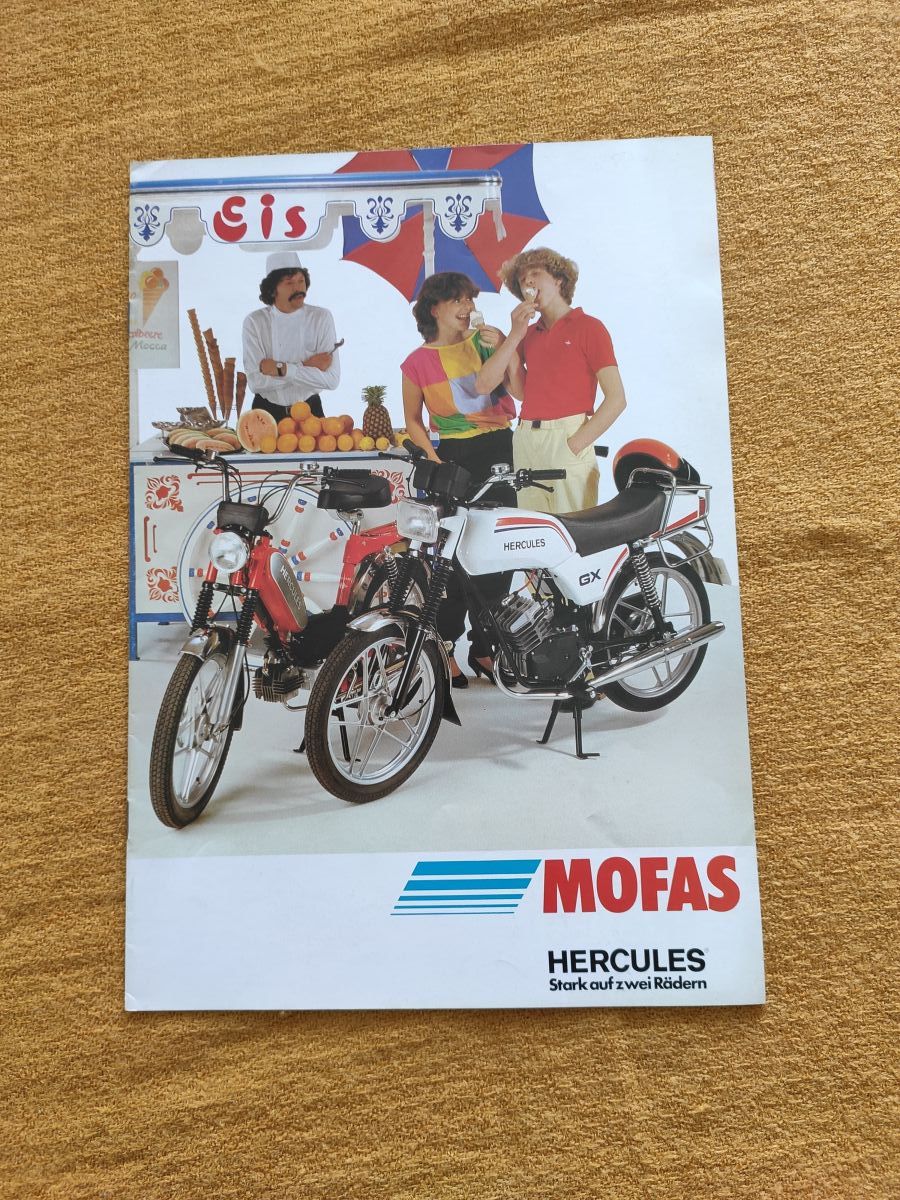Hercules Mofa - original Prospekt GX Prima Übersicht Selten Rarität ! -- (31)