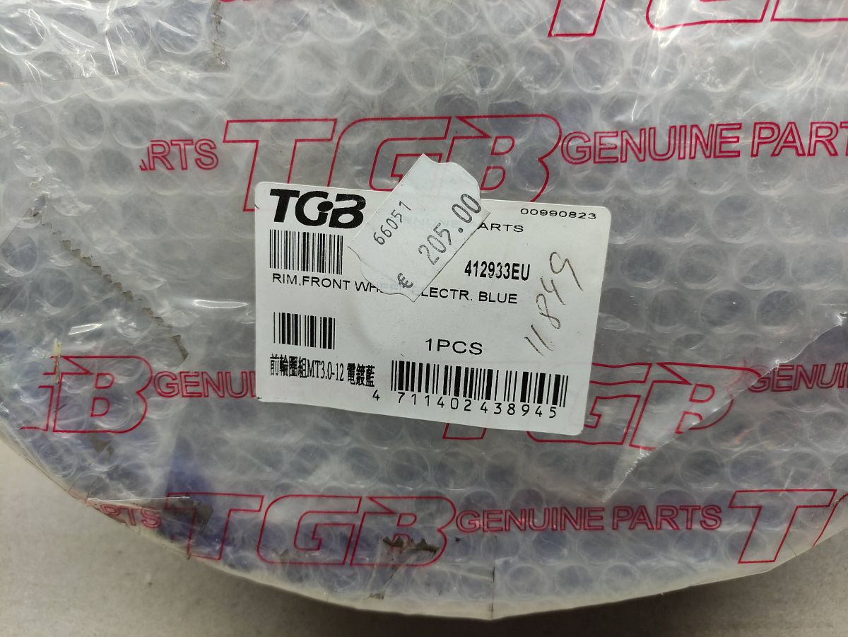 Pegasus Corona Sport TGB 303R Vorderrad Felge Reifen 412933EU NEU wheel  (40-9)