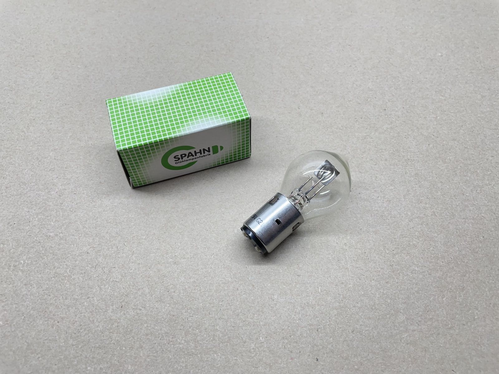 1x Spahn Glühlampe 6V 15/15W BA20d Glühbirne KTM Hercules DKW Simson (94-460)