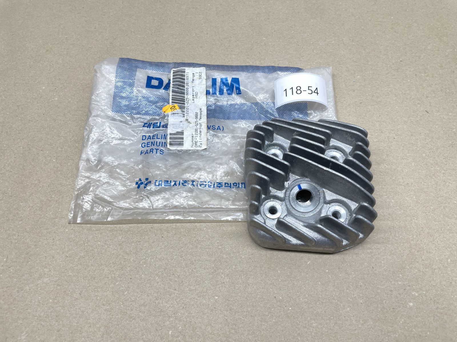 Daelim Tapo / Message 50 - ORIGINAL Zylinderkopf NEU cylinder head (118-27)