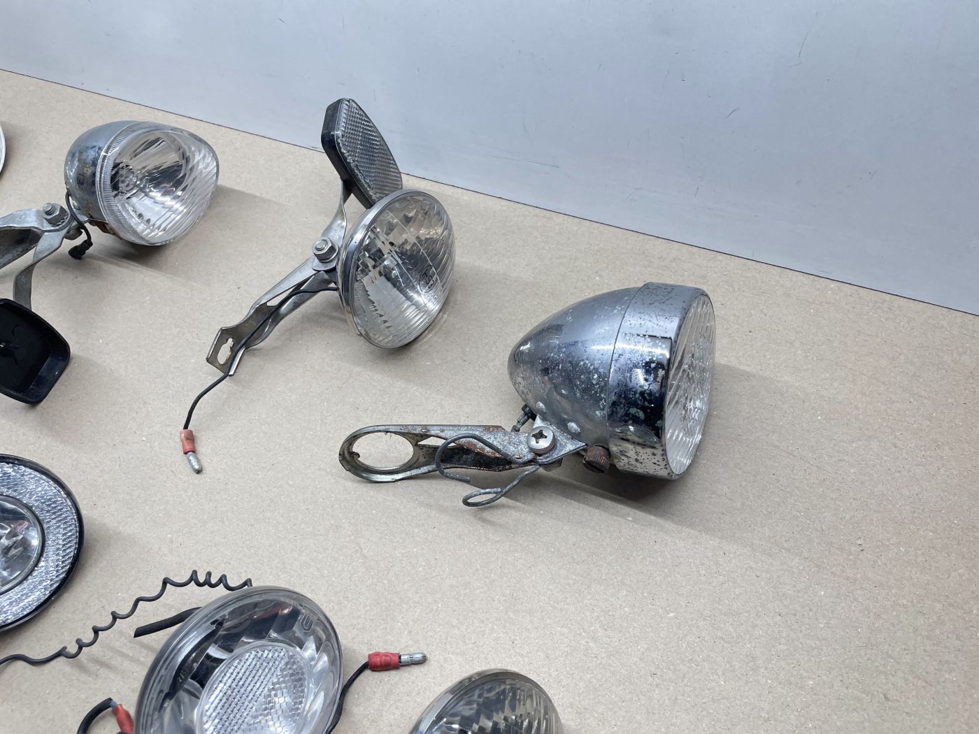 9x Scheinwerfer Fahrrad Licht Lampe Reflektor Basta Lumotec Spartamet (112)