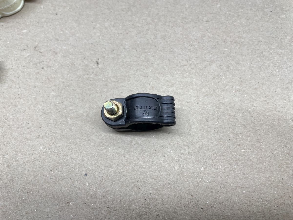 12x Schelle NOS - Shimano Sachs Bremszug Schaltzug Zugführung  (39-51)