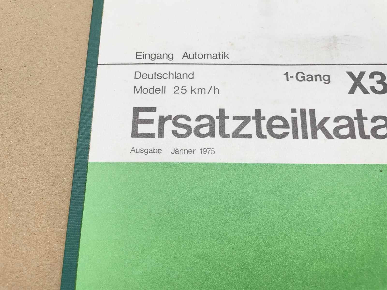 Puch X30 -A   ORIGINAL Ersatzteil Katalog Mofa Motor Rahmen 25 Km/h NOS (86)