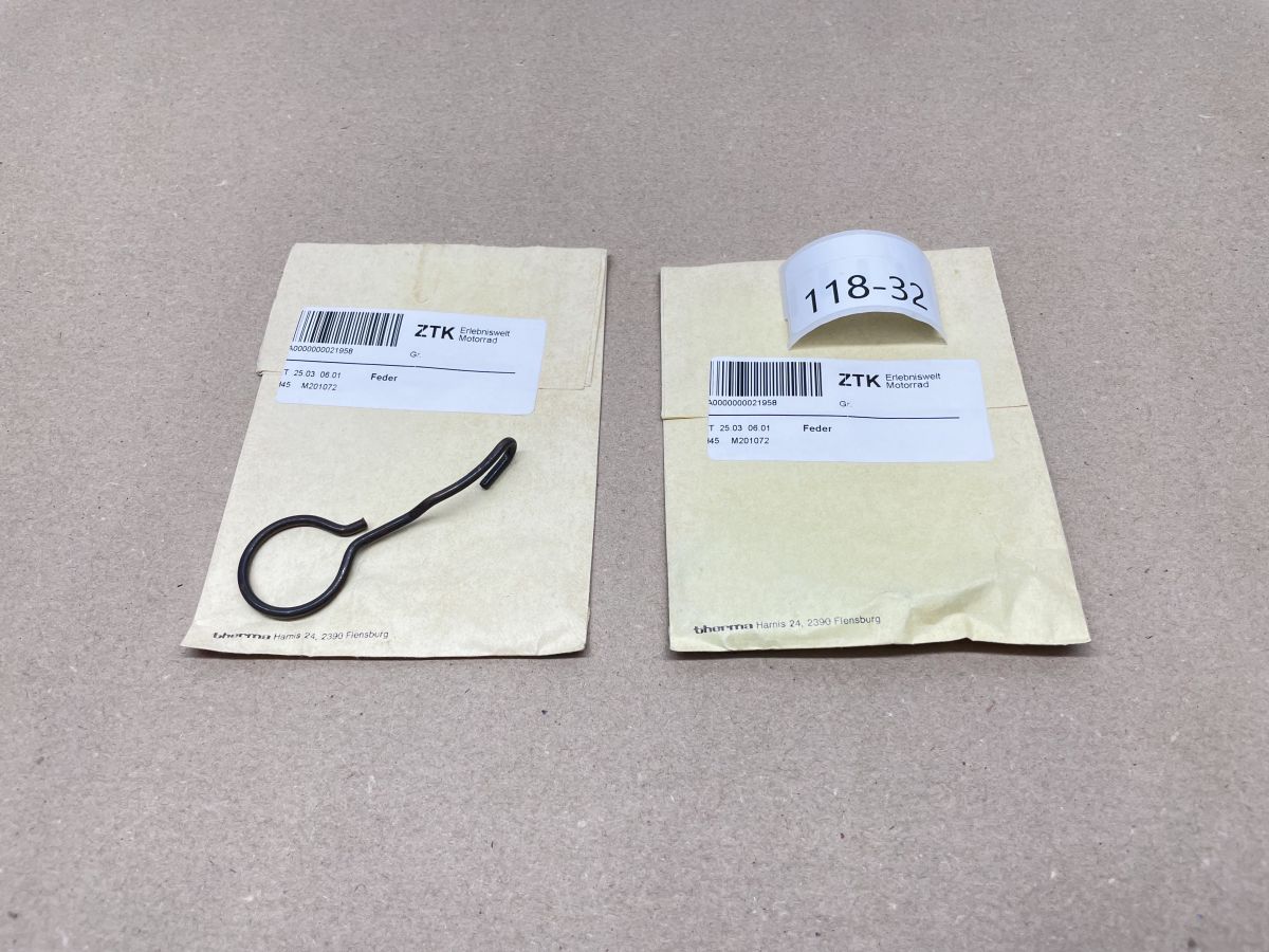Franco Morini 5SN - 2x Feder Kupplung 20.1072 clutch starter gear spring LEM (118-21)