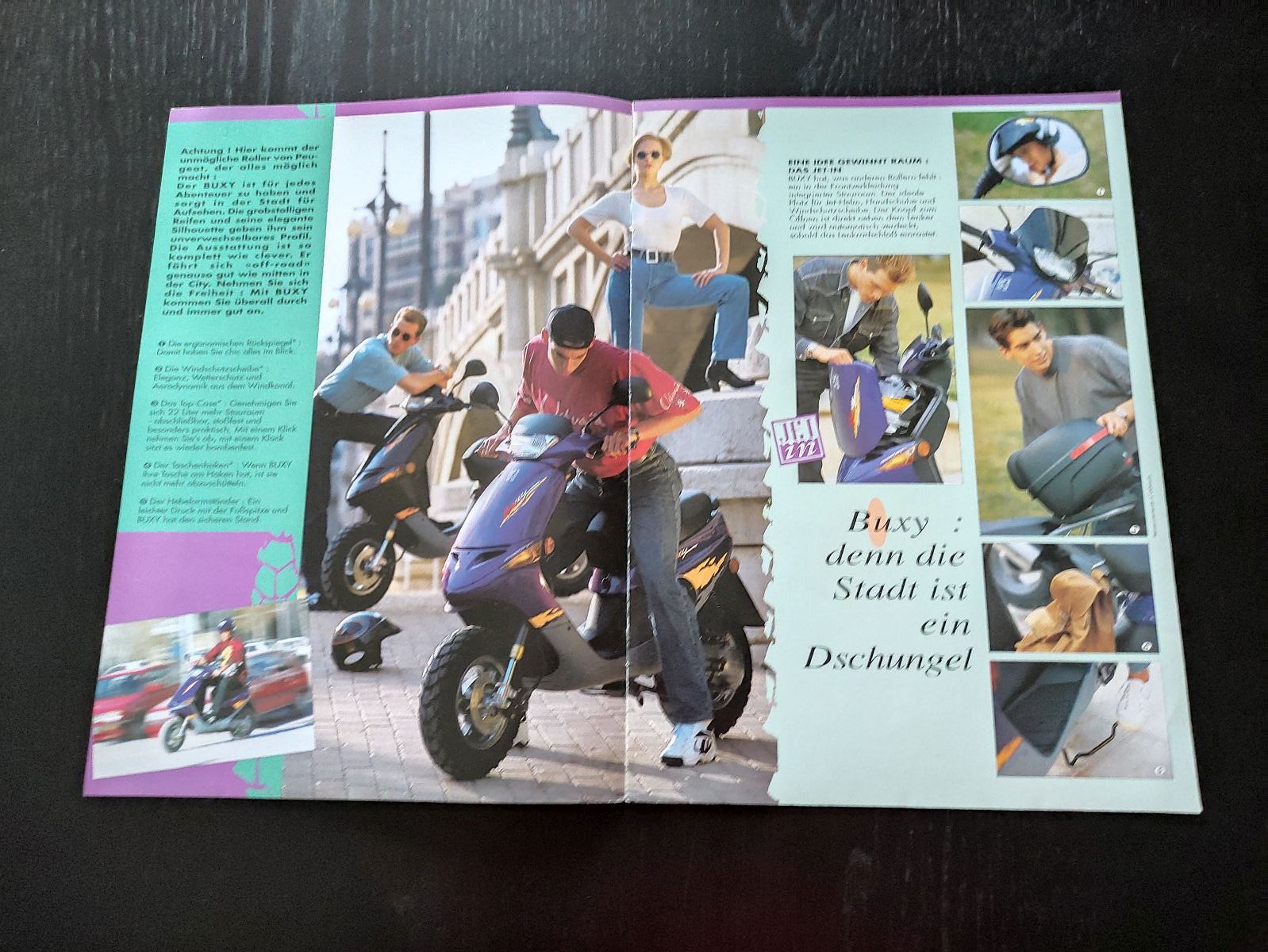 Peugeot Buxy Roller - ORIGINAL Prospekt Werbung Broschüre  (39)