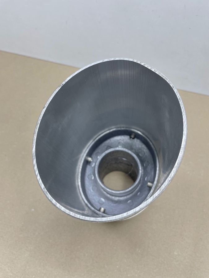 Auspuffblende Endstück Oval 100 x 120mm Motorrad Universal BMW Suzuki Yamaha (118-18)