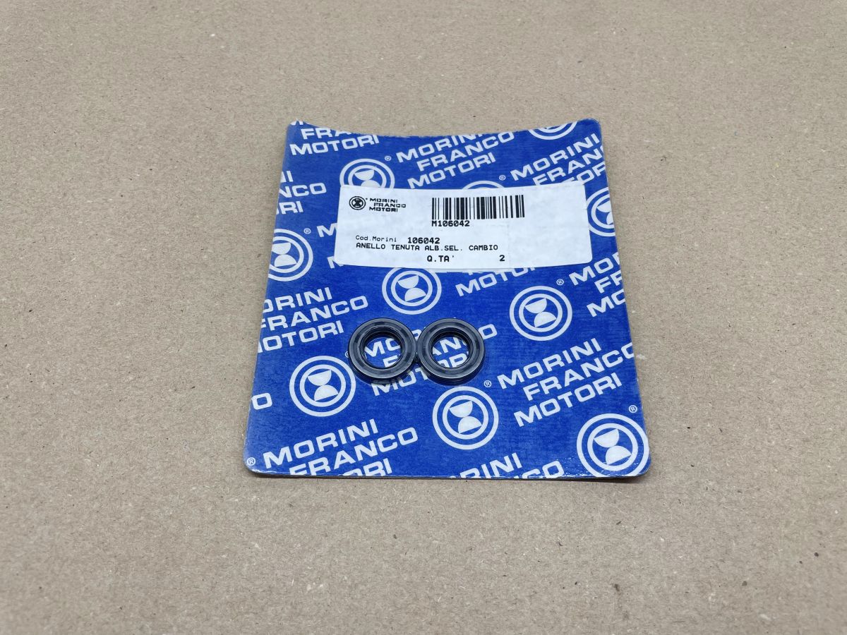 Franco Morini FM65 - 2x Dichtring Kickstarterwelle gear selector shaft seal (118-21)