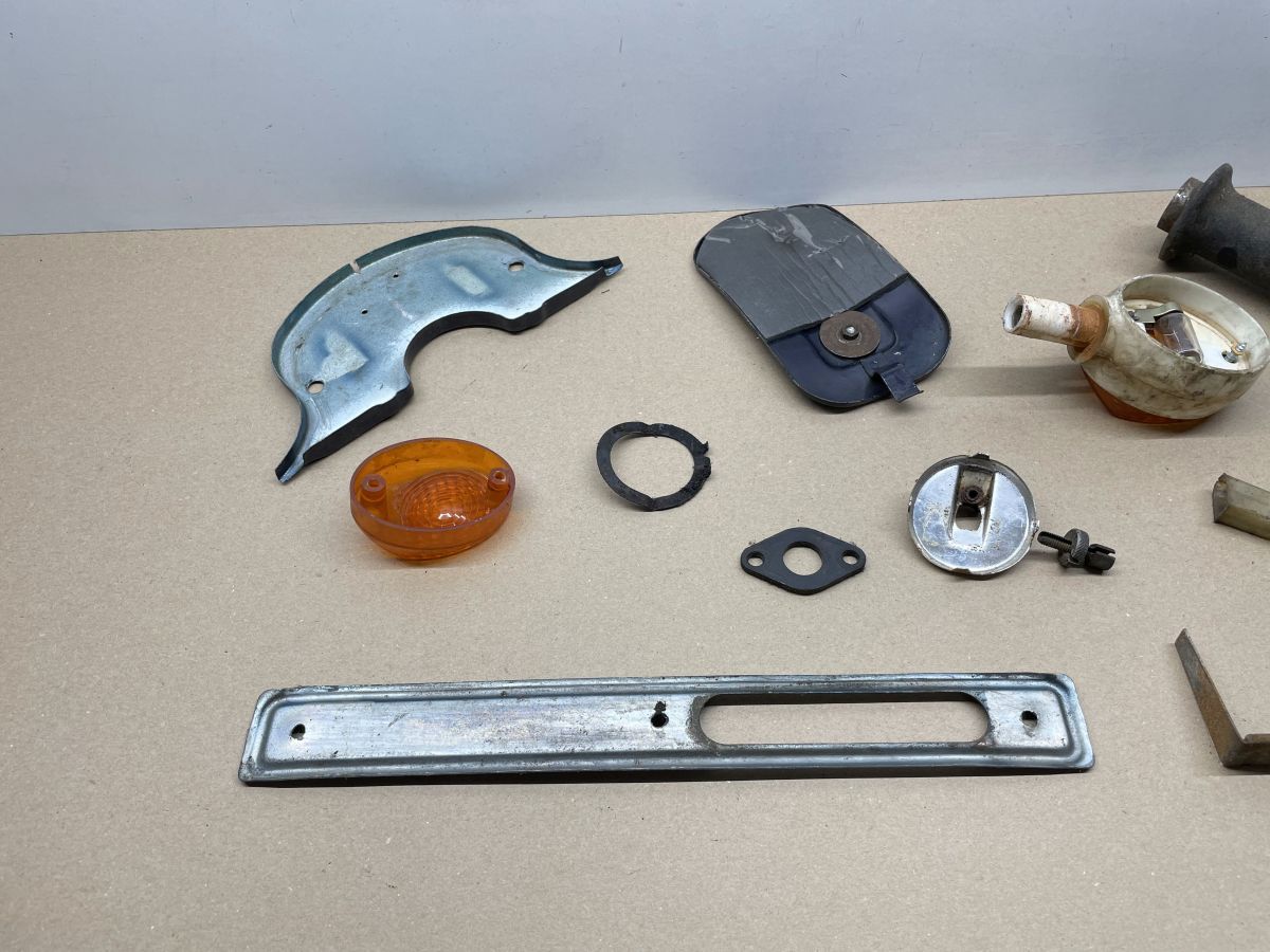 Simson Schwalbe original Teile Fußrasten Gasgriff Blinker Verkleidung Luftfilter